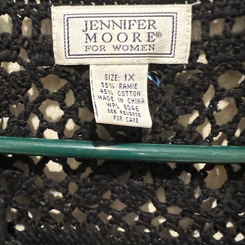 VTG JENNIFER MOORE‎ CROCHET SWEATER - Picture 2 of 4